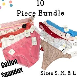 - 🌸Ladies Cotton/Spandex  10 Pc Panties